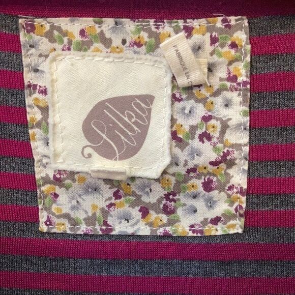 ANTHROPOLOGIE Lilka Striped Long Sleeve Twist Front Dress Size Small - Picture 7 of 11